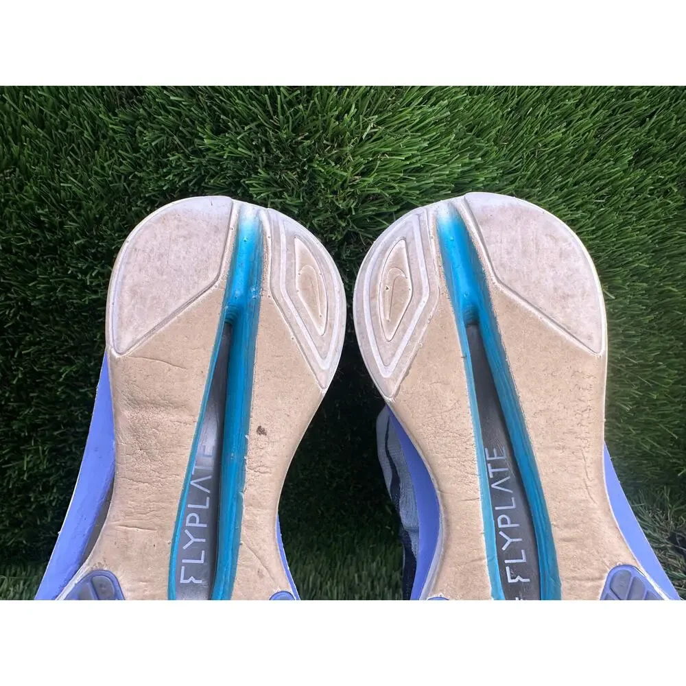 Nike Vaporfly 4 HF6412-114 Athletic Sneaker Womens 8.5 Blue Mesh Gym Road Racing
